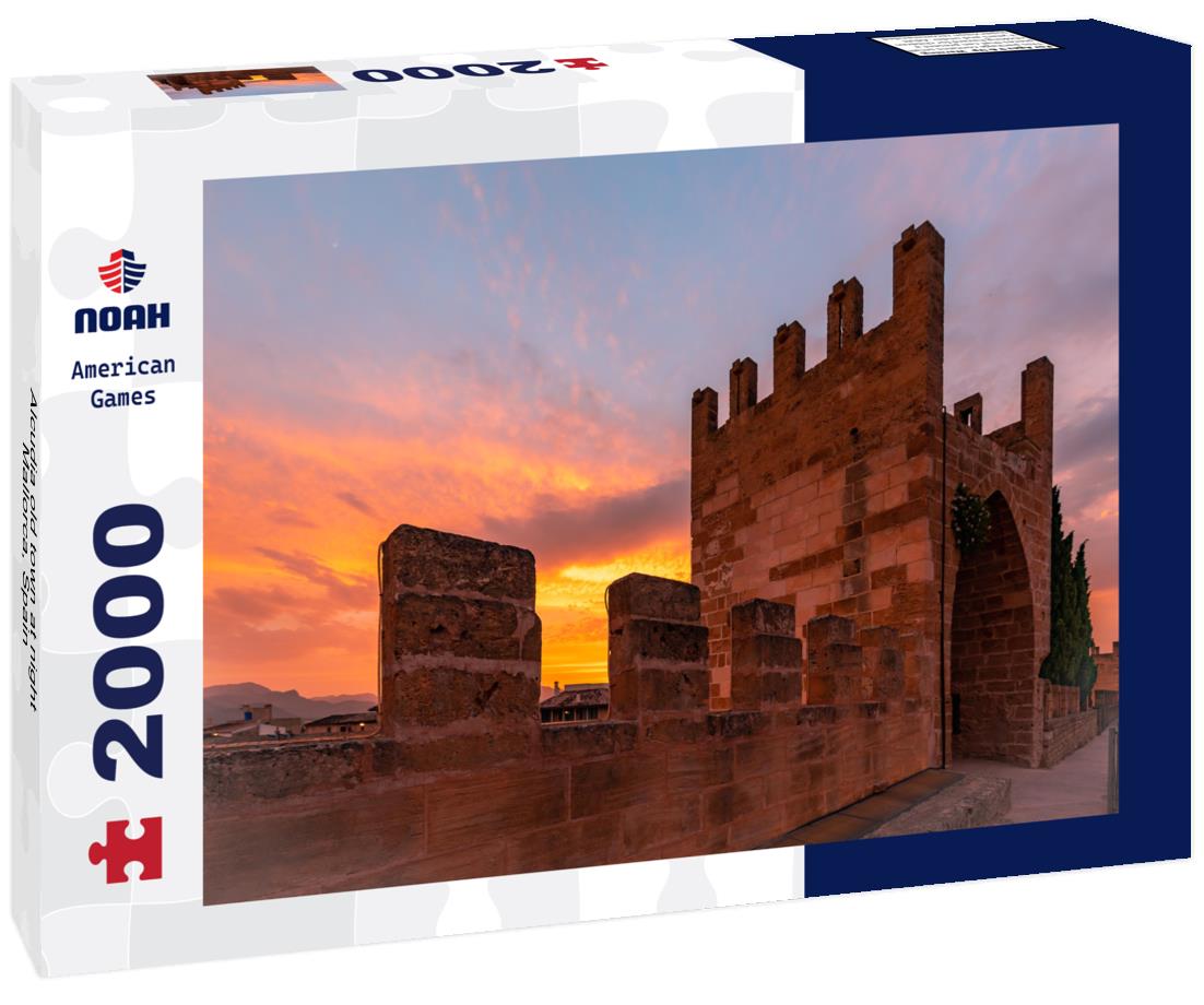 Alcudia old town at night, Mallorca, Spain 2000pc Puzzle