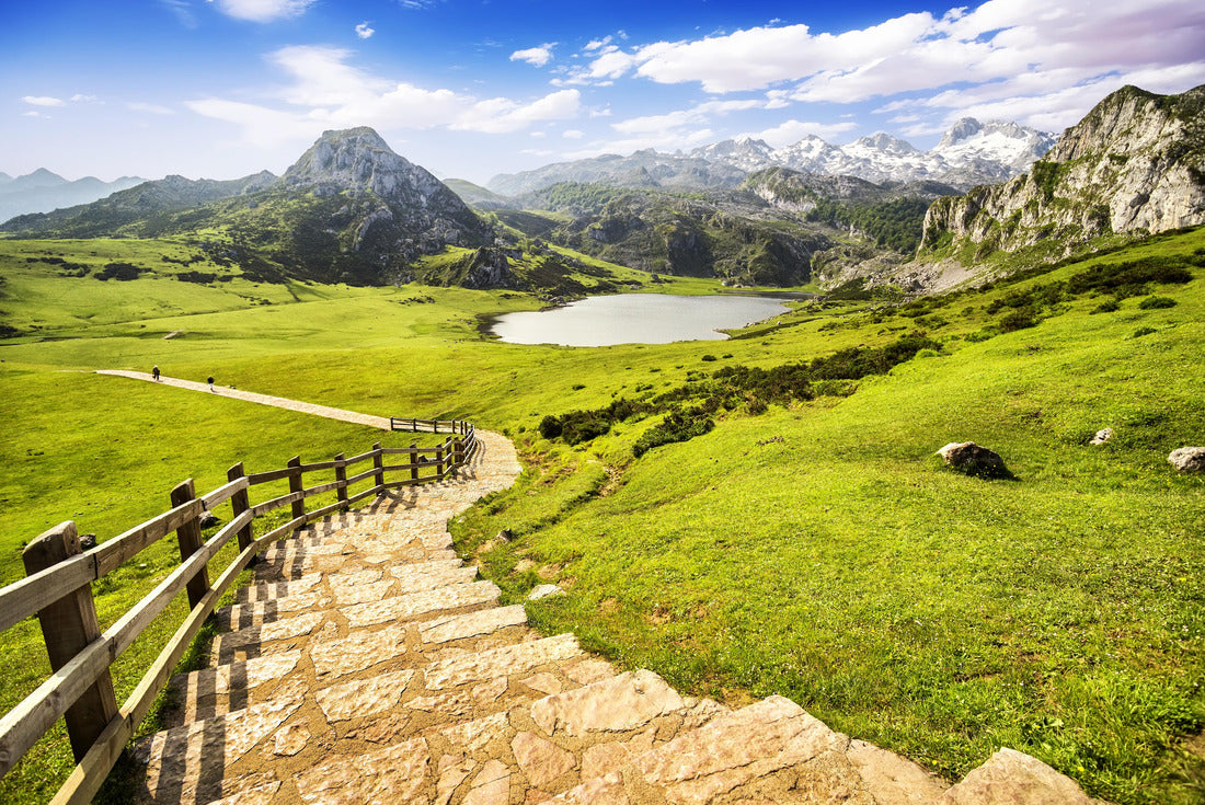 Lake Ercina, one of the famous lakes of Covadonga, Asturias, Spain 2000pc Puzzle
