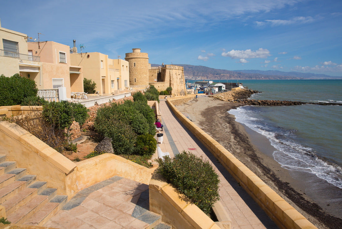 Coastal path and castle Roquetas del Mar de Santa Ana Costa de Almería, Andalusia, Spain 2000pc Puzzle