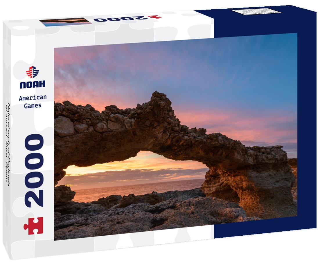 Natural arch of Portinatx at sunset, Ibiza, Spain 2000pc Puzzle
