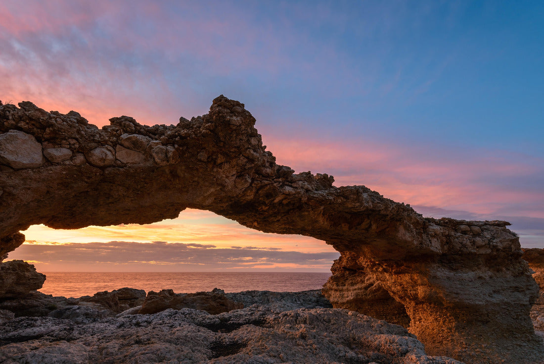 Natural arch of Portinatx at sunset, Ibiza, Spain 2000pc Puzzle