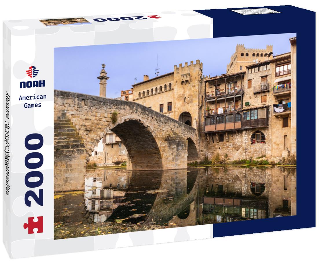 Roman stone bridge over the Matarraña river, Valderrobres, Teruel, Spain 2000pc Puzzle