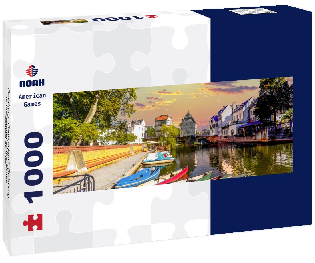 Noah Jigsaw Puzzle Delsberg, Switzerland: Delsberg is the capital of the Swiss canton of Jura Panorama 1000 Pieces