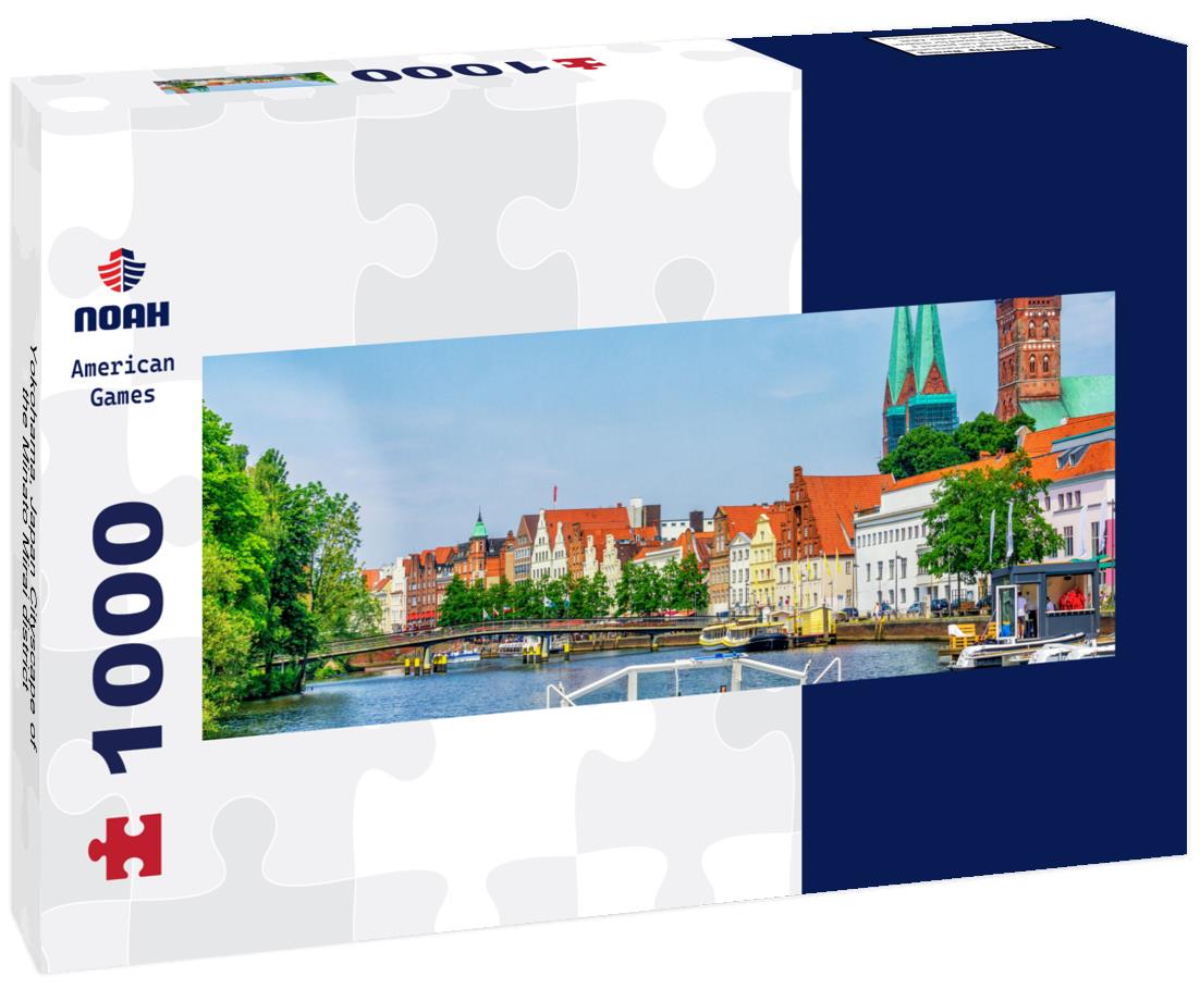 Yokohama, Japan Cityscape of the Minato Mirai district 1000pc Panoramic Puzzle