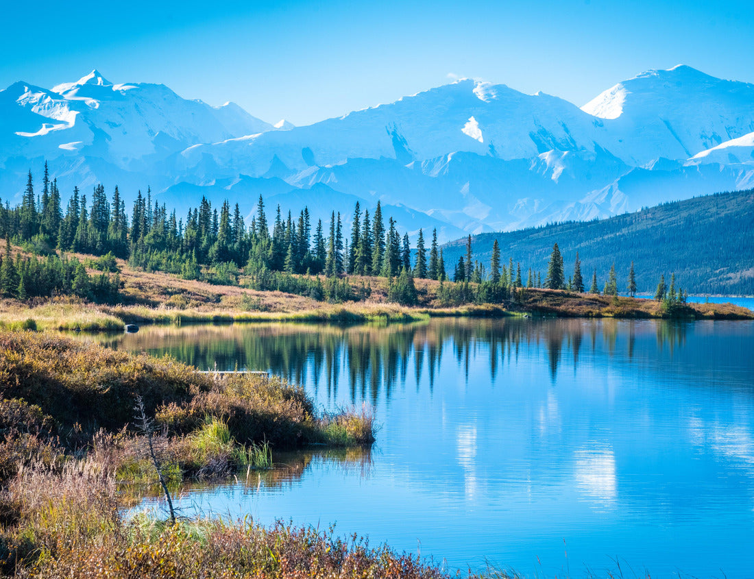 Noah Jigsaw Puzzle Denali National Park and Miracle Lake with mountain background 1000 Pieces