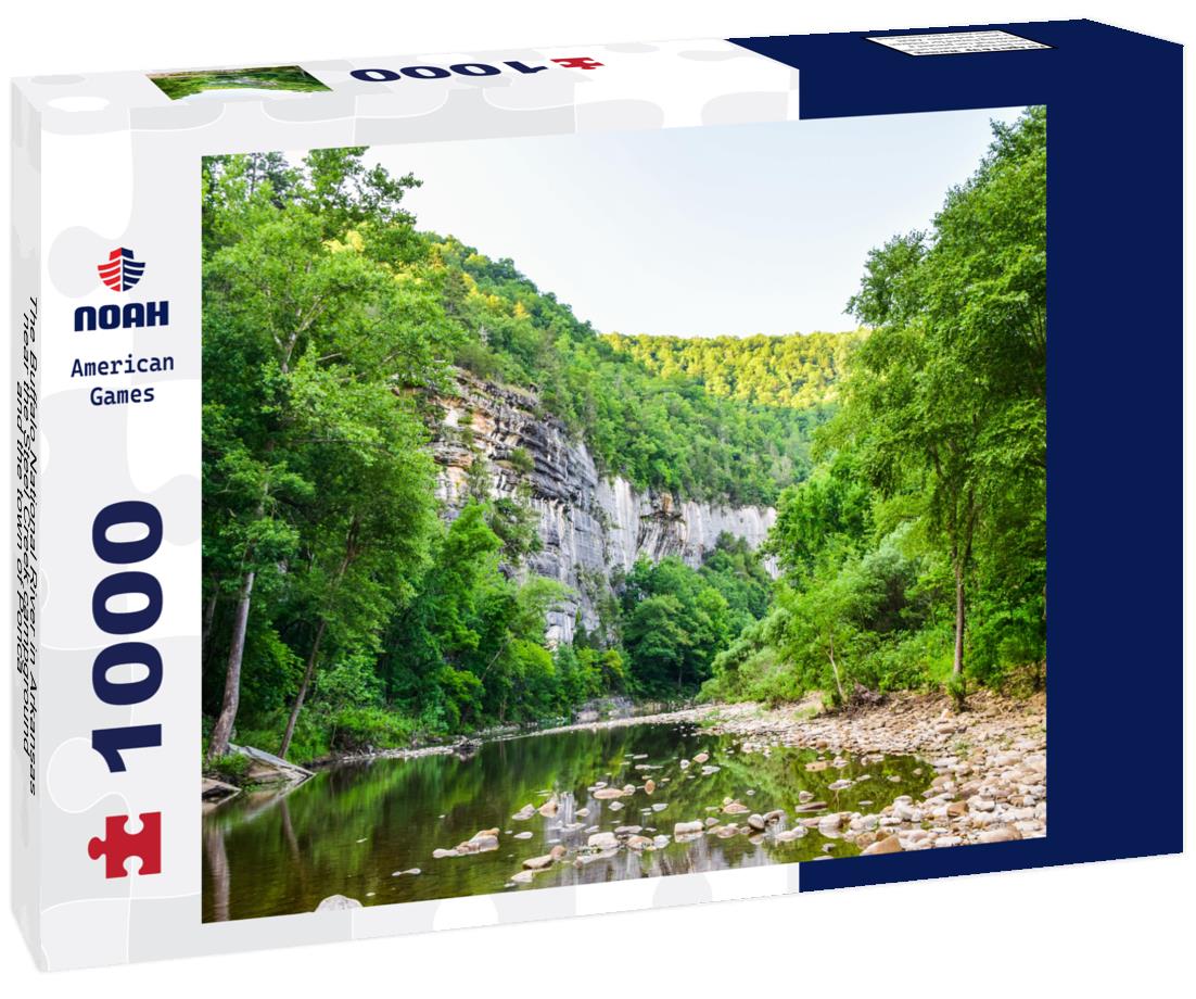The Buffalo National River in Arkansas near the Steel Creek campground and the town of Ponca 1000pc Puzzle