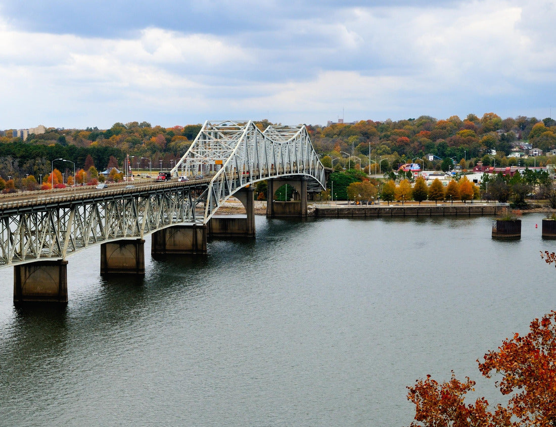 Noah Jigsaw Puzzle Beautiful view of the fall of Oneal Bridge over the Tennessee River in Florence Alabama 1000 Pieces