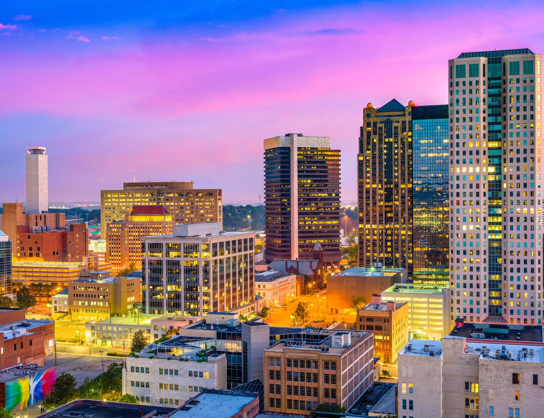 Noah Jigsaw Puzzle Birmingham, Alabama, USA Downtown City Skyline 1000 Pieces