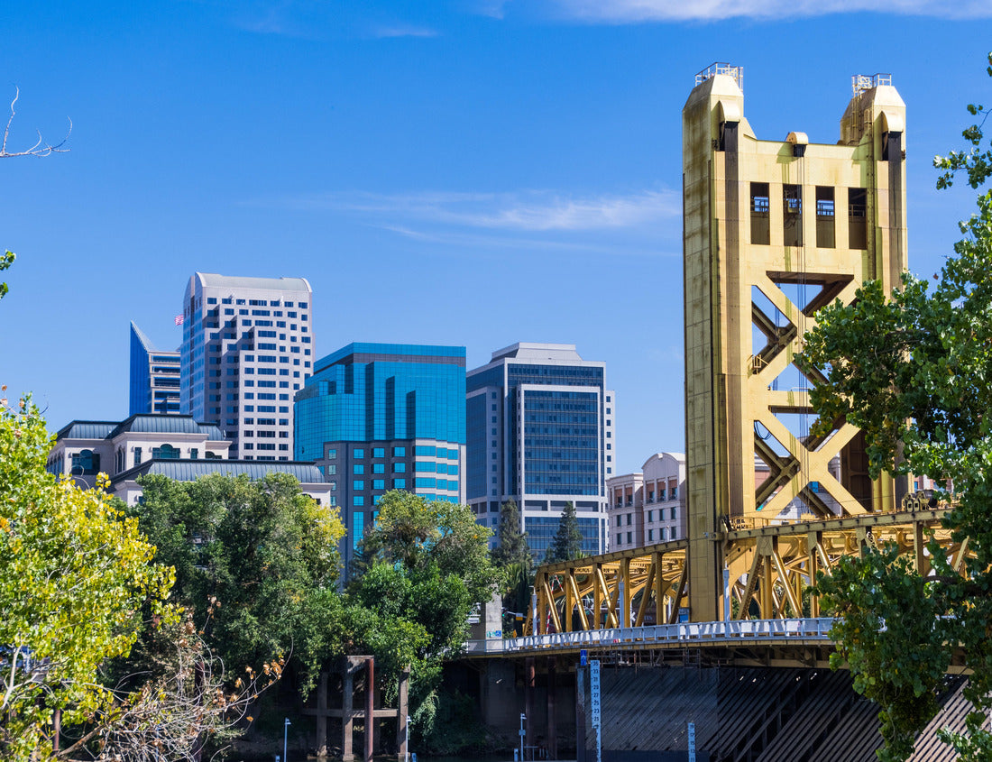 Noah Jigsaw Puzzle View of the Tower Bridge and skyscrapers in downtown Sacramento on a sunny day; California 1000 Pieces