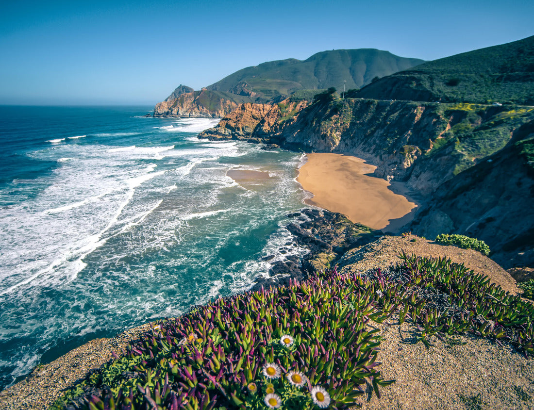 Noah Jigsaw Puzzle Devil's Slide sheer cliffs and Pacific coastline in San Mateo County California 1000 Pieces