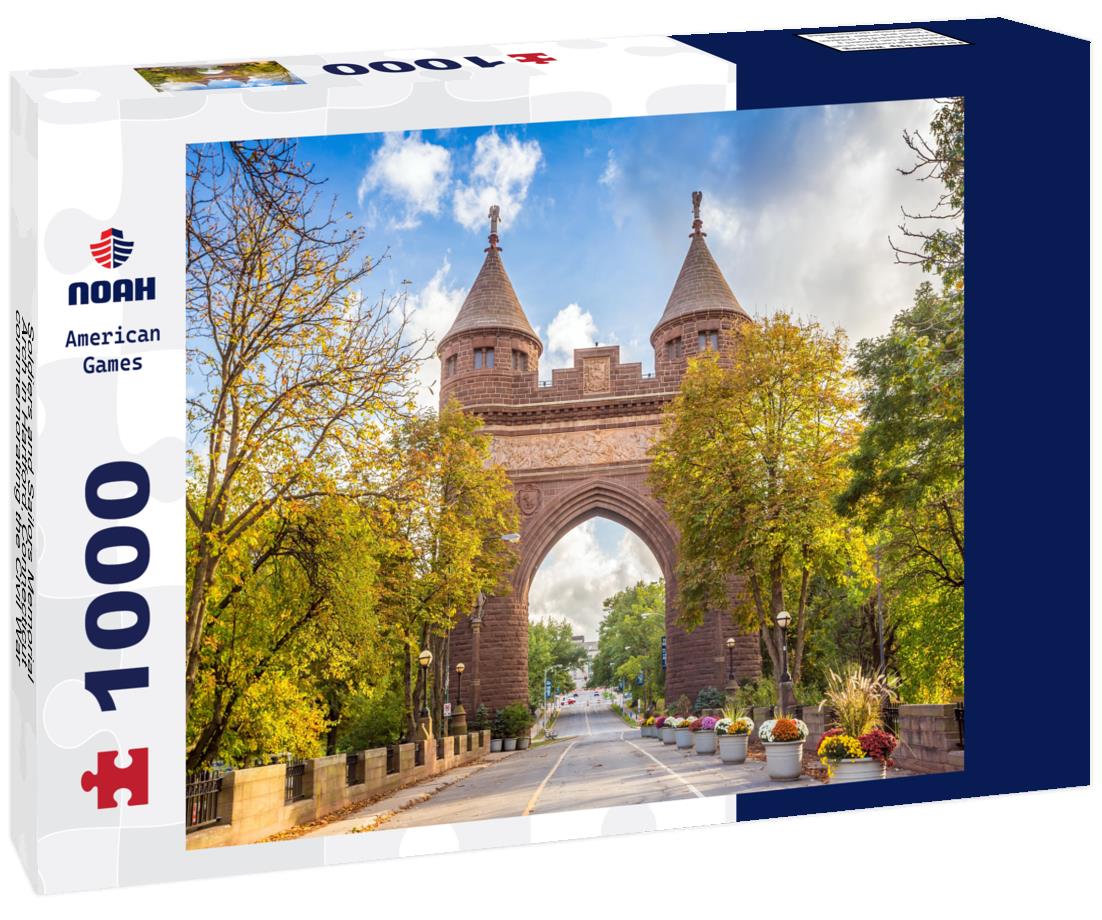 Soldiers and Sailors Memorial Arch in Hartford, Connecticut commemorating the Civil War 1000pc Puzzle