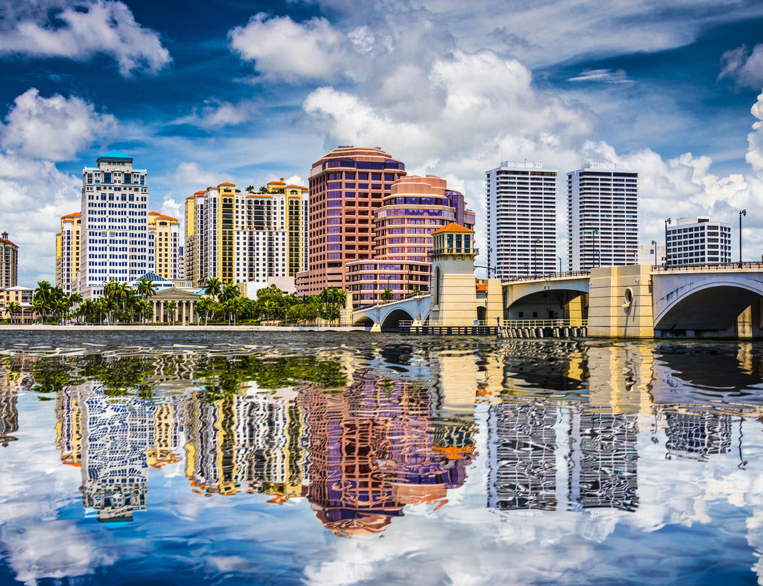 Noah Jigsaw Puzzle West Palm Beach, Florida, USA Downtown across the intracoastal waterway 1000 Pieces