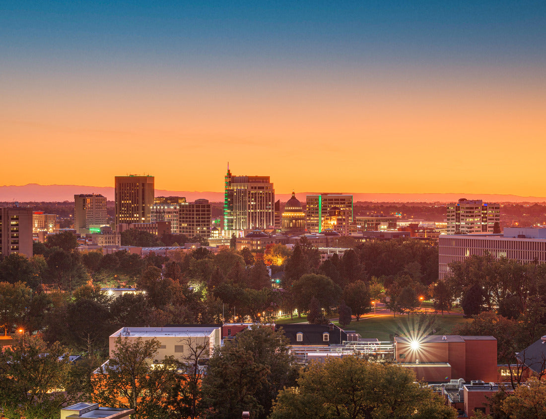 Noah Jigsaw Puzzle Boise, Idaho, USA Downtown cityscape at dusk 1000 Pieces