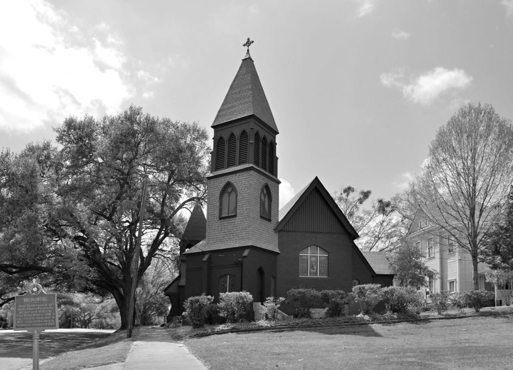 Vicksburg, Mississippi in black white