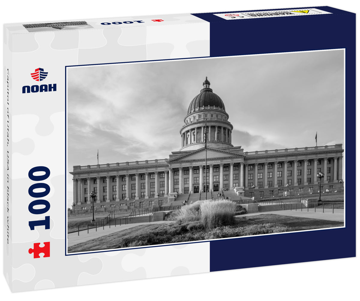 Capitol of Utah, USA in black white