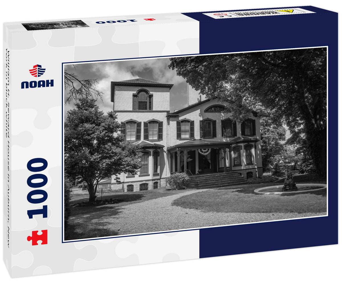 William H. Seward House in Auburn, New York in black white