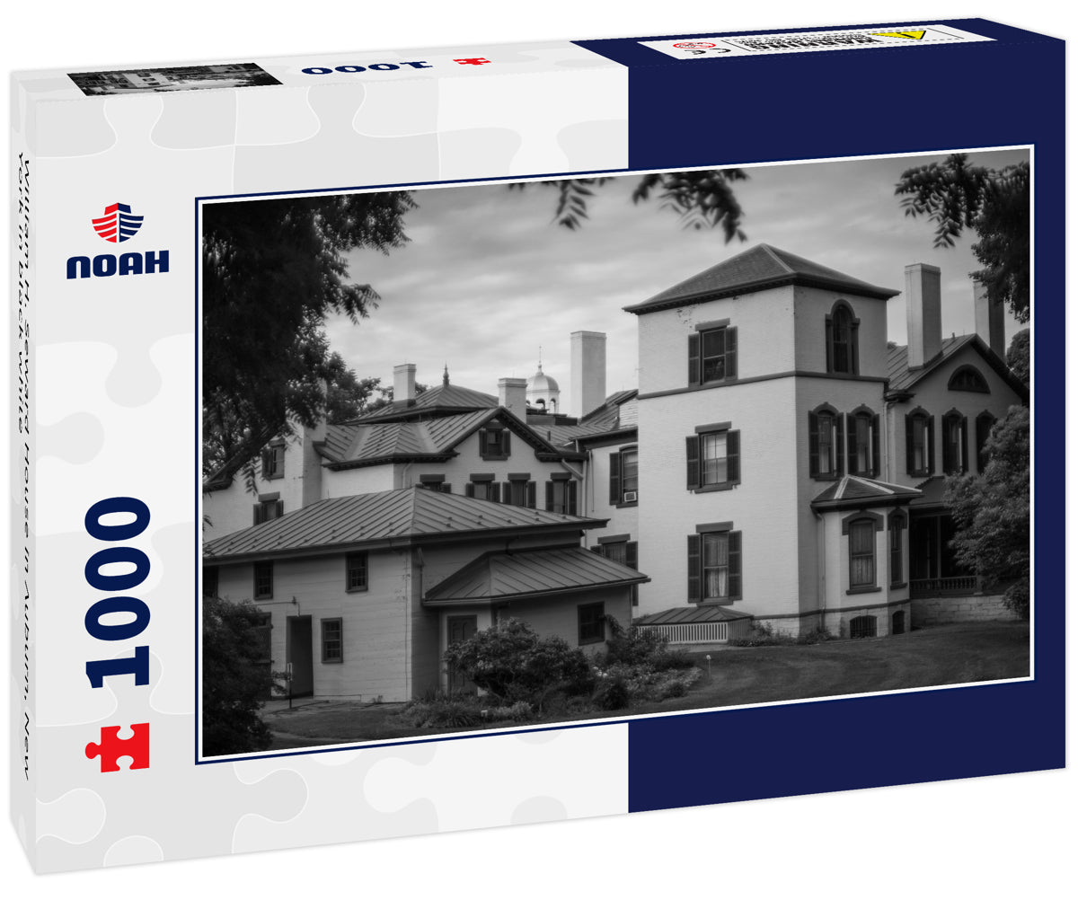 William H. Seward House in Auburn, New York in black white