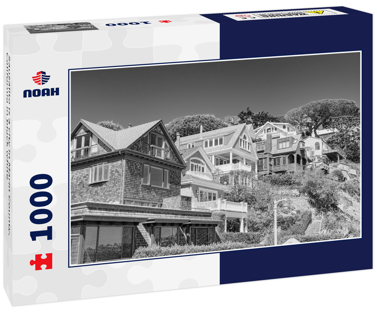 Sausalito is a city in Marin County, California in black white
