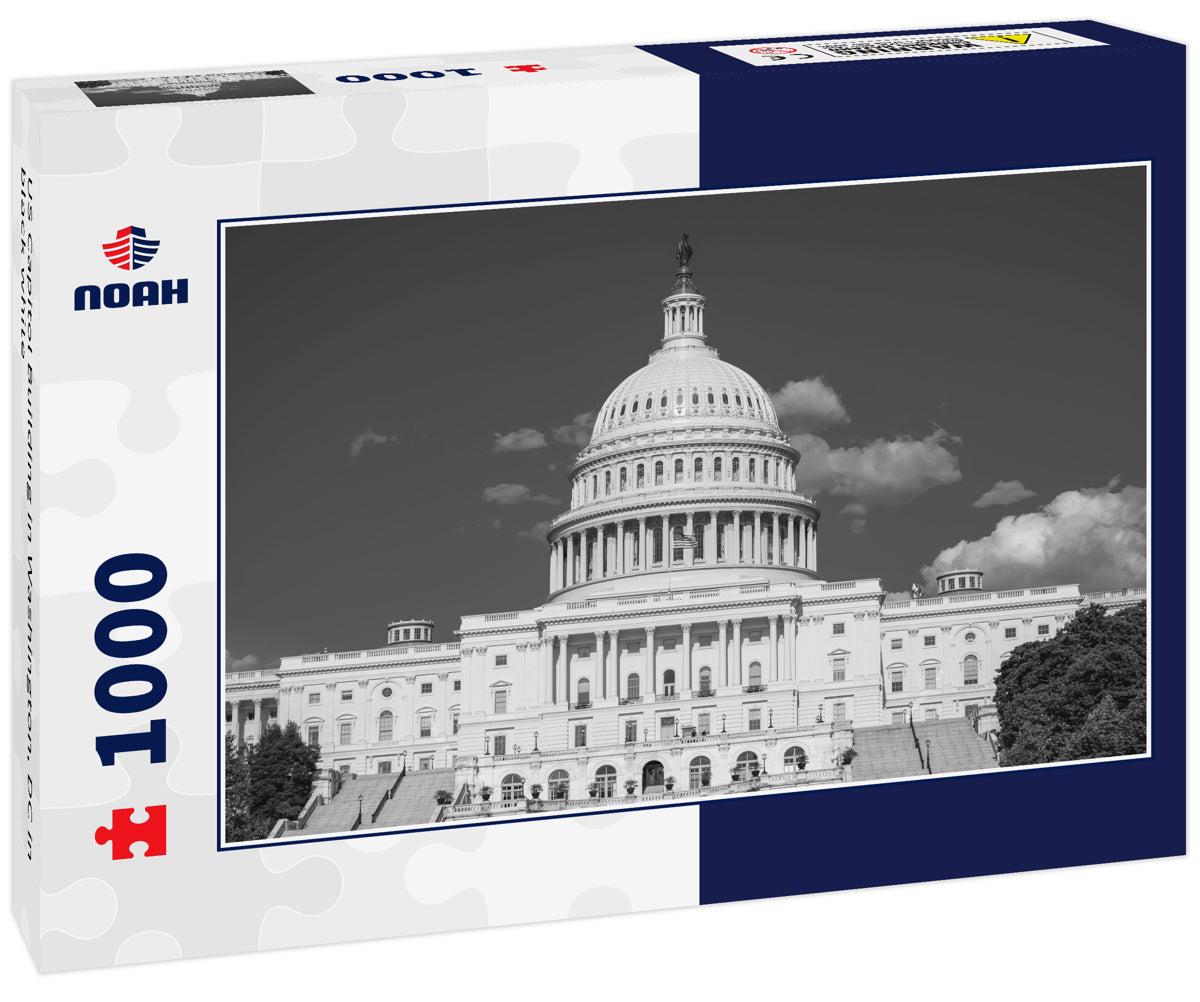 US Capitol Building in Washington, DC in black white
