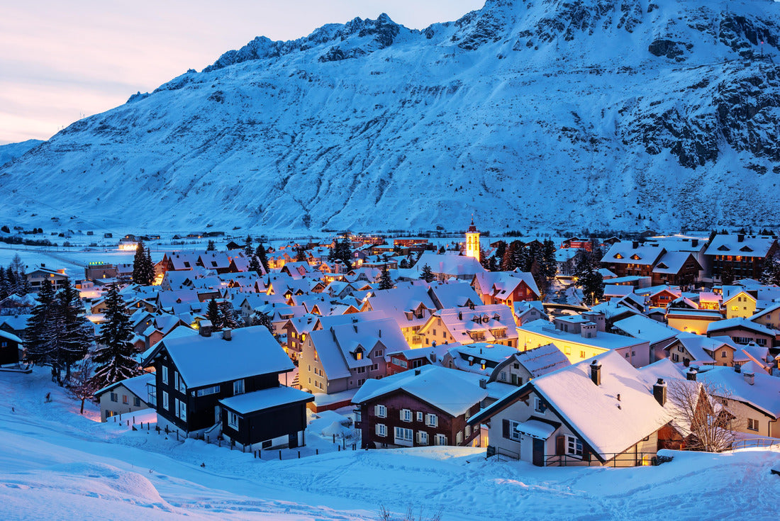 The village of Andermatt in the Swiss Alps, Switzerland 2000pc Puzzle