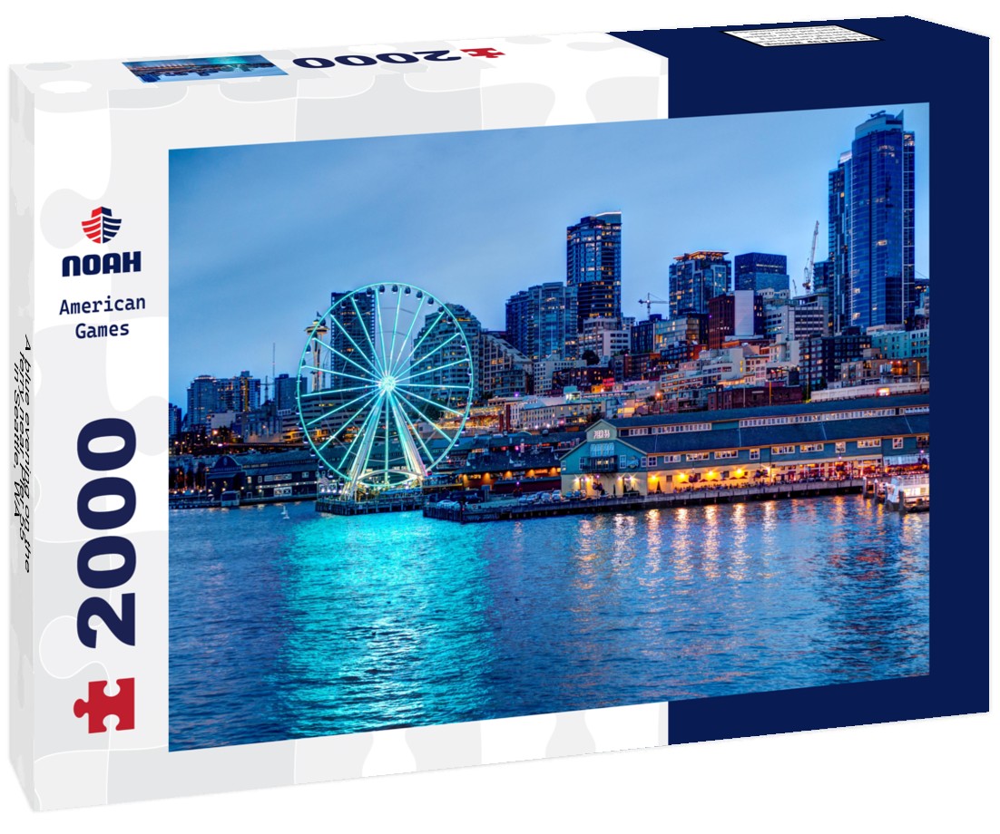 A blue evening on the ferry near Pier 55 in Seattle, WA 2000pc Puzzle