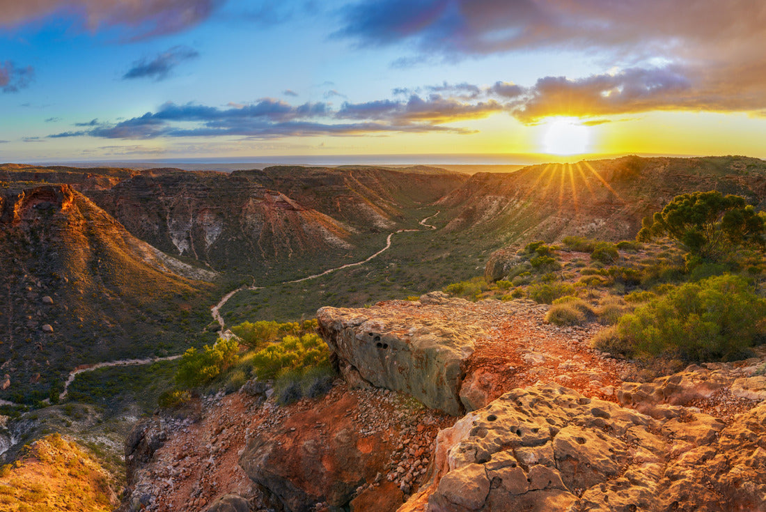 Sunrise over Charles Knife Canyon near Exmouth, Western Australia 2000pc Puzzle