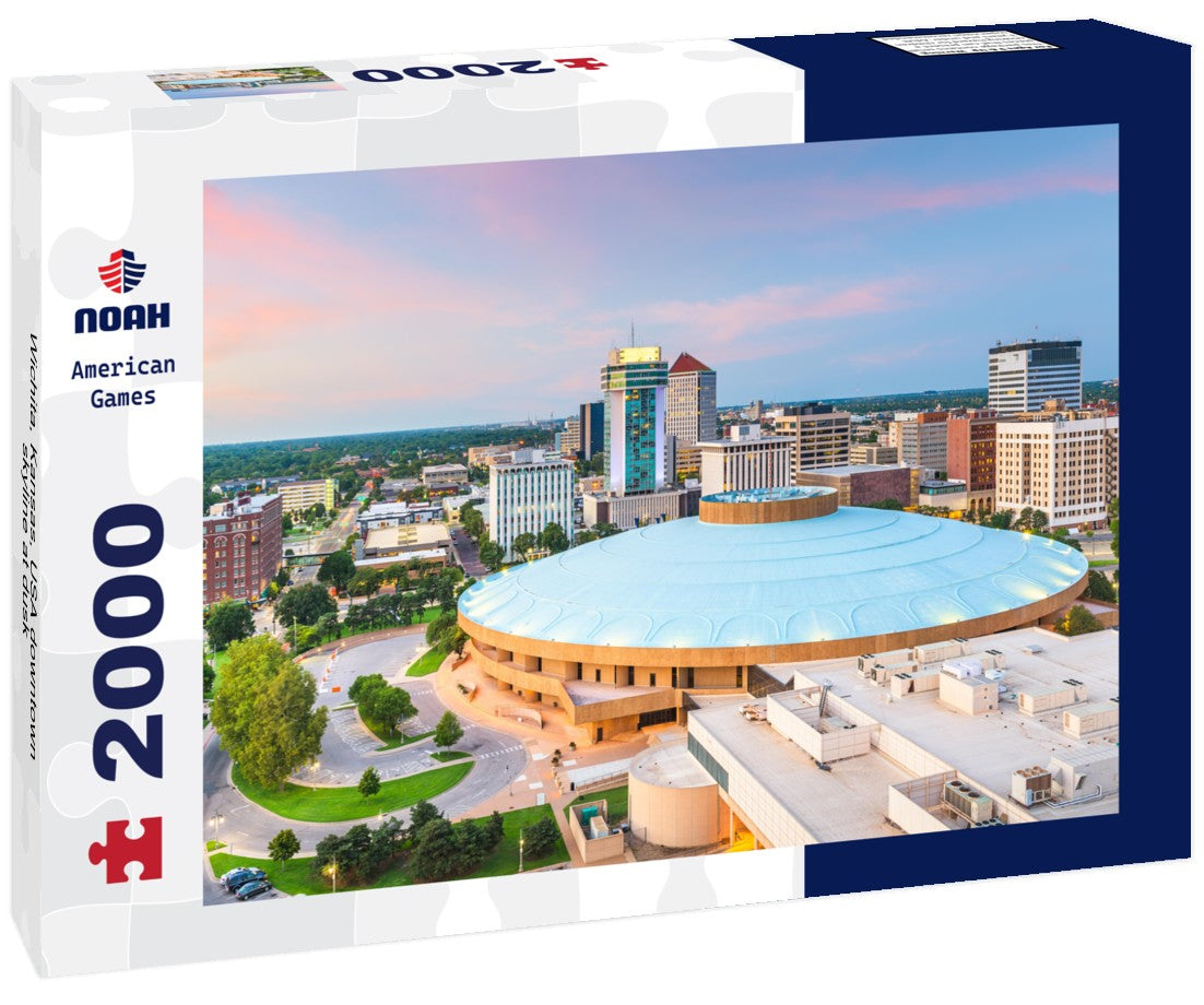 Wichita, Kansas, USA downtown skyline at dusk 2000pc Puzzle