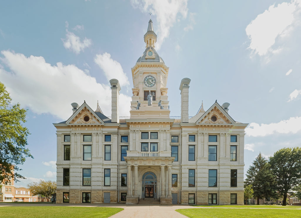 The beautiful Marshall County, Iowa courthouse