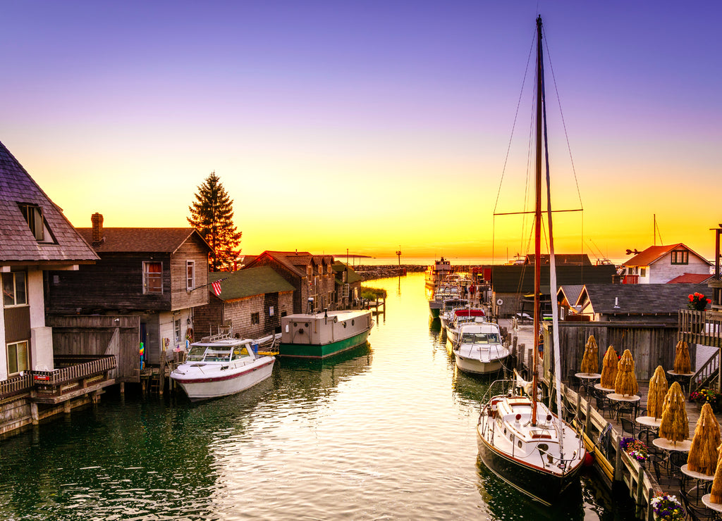 Sunset in Leland, Michigan