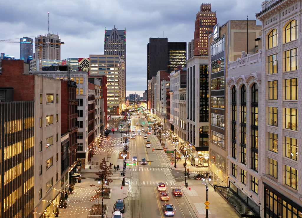 Woodward Ave, Detroit, Michigan