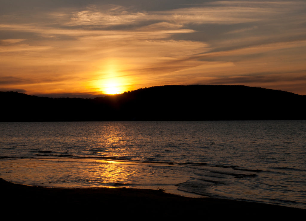 Munising Bay Sunset, Michigan, USA