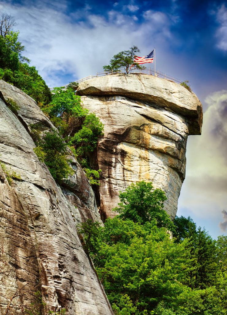 Chimney Rock at Chimney Rock State Park in North Carolina, USA