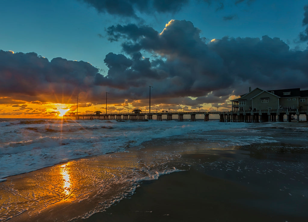 Jennette's Pier Sunrise North Carolina