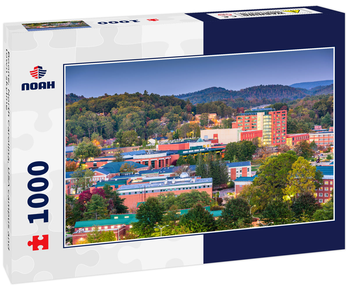 Boone, North Carolina, USA campus and town skyline