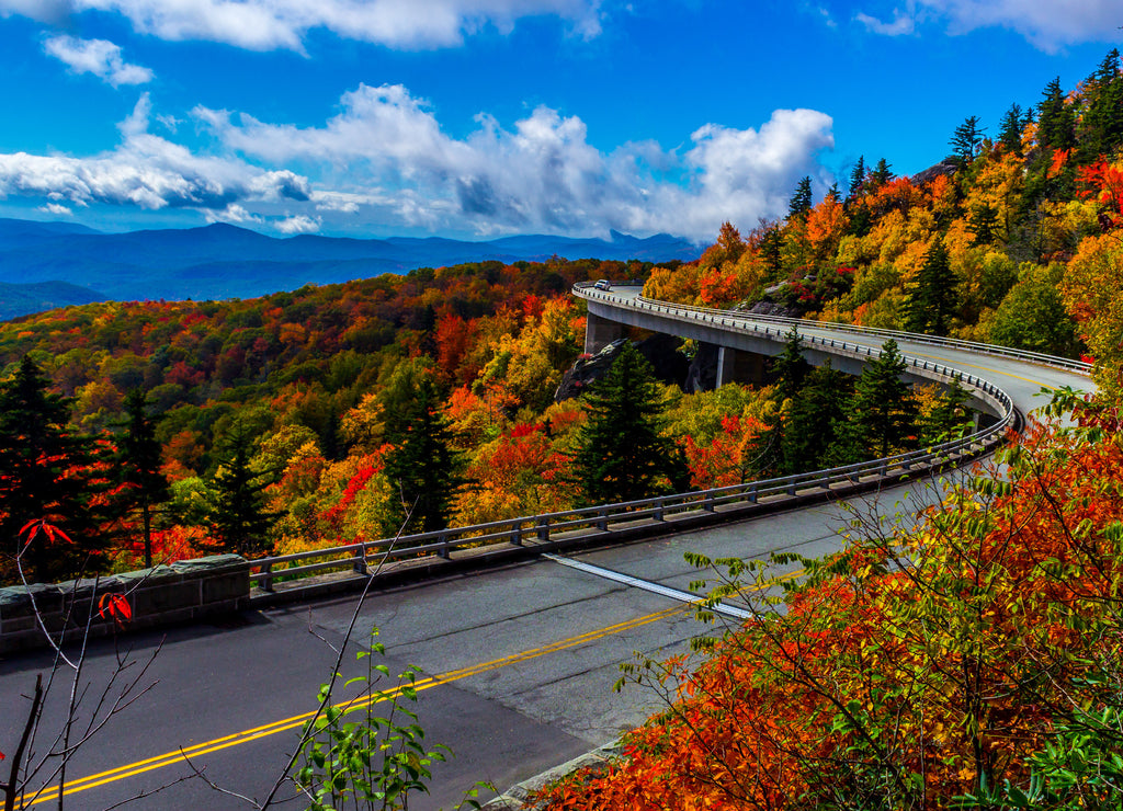 Linn Cove Viaduct on the Blue Ridge Parkway, North Carolina