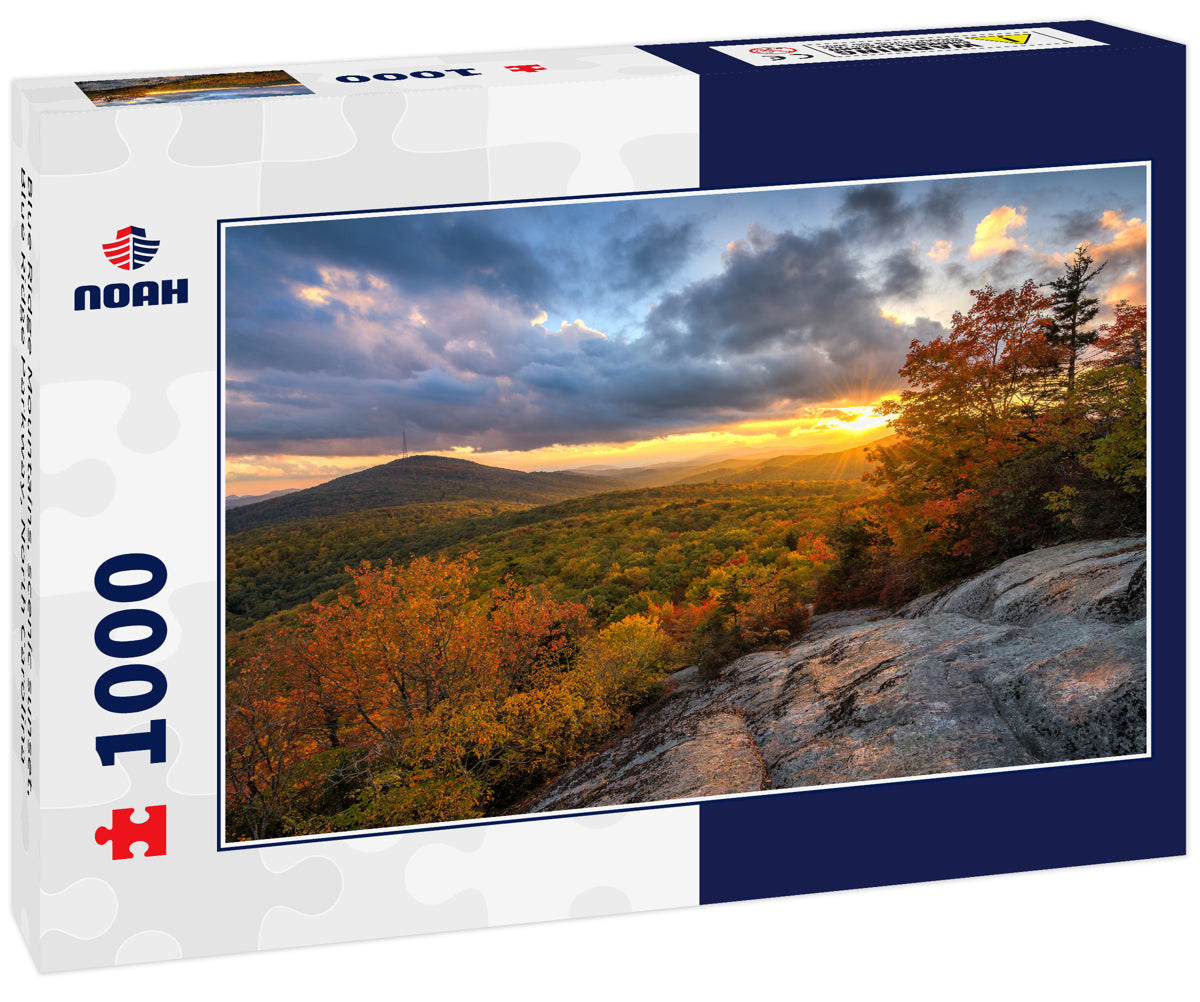 Blue Ridge Mountains, scenic sunset, Blue Ridge Parkway, North Carolina