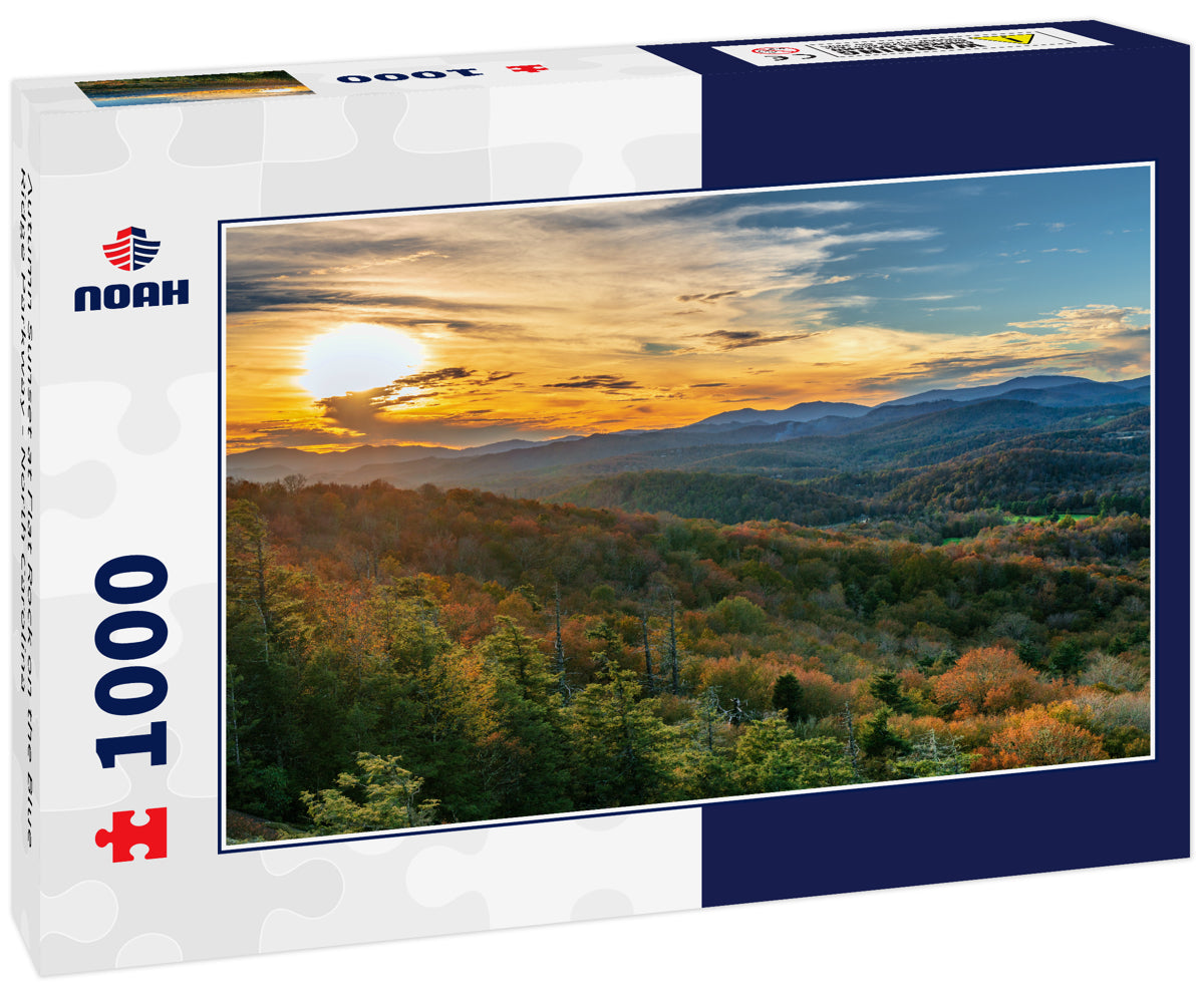 Autumn Sunset at Flat Rock on the Blue Ridge Parkway - North Carolina