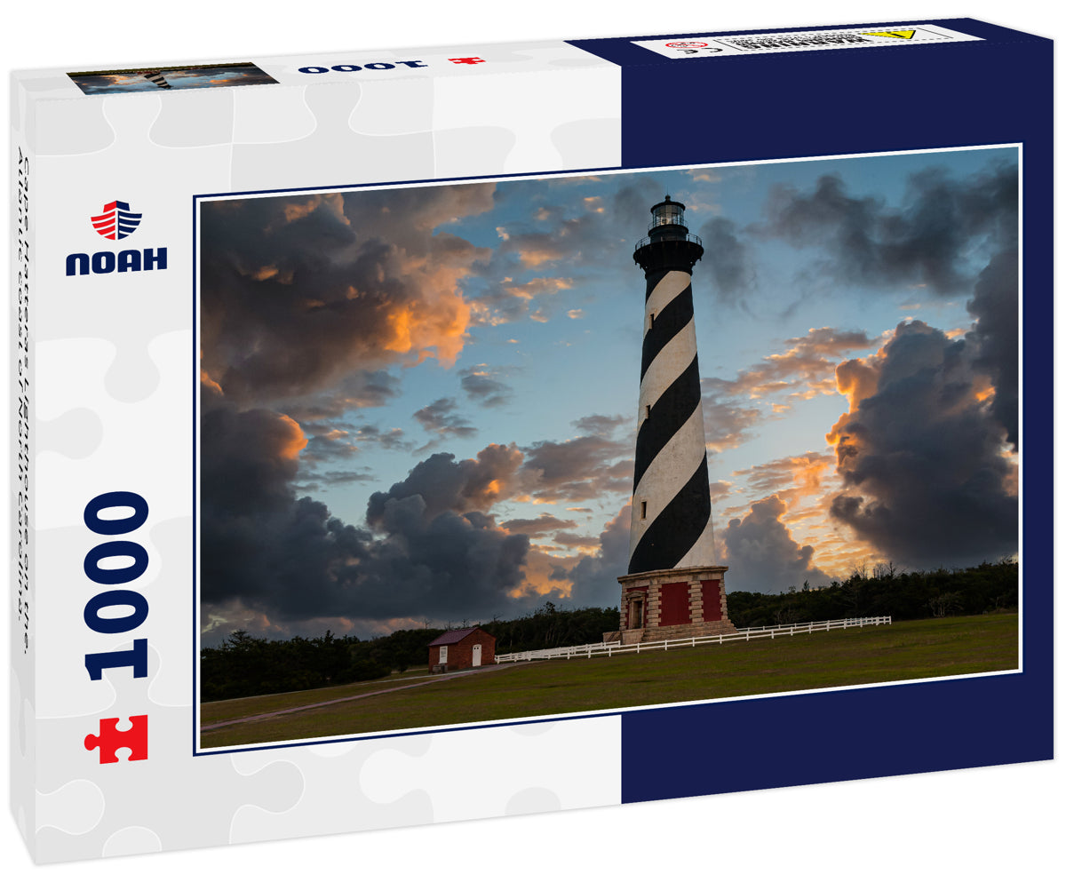 Cape Hatteras Lighthouse on the. Atlantic coast of North Carolina.