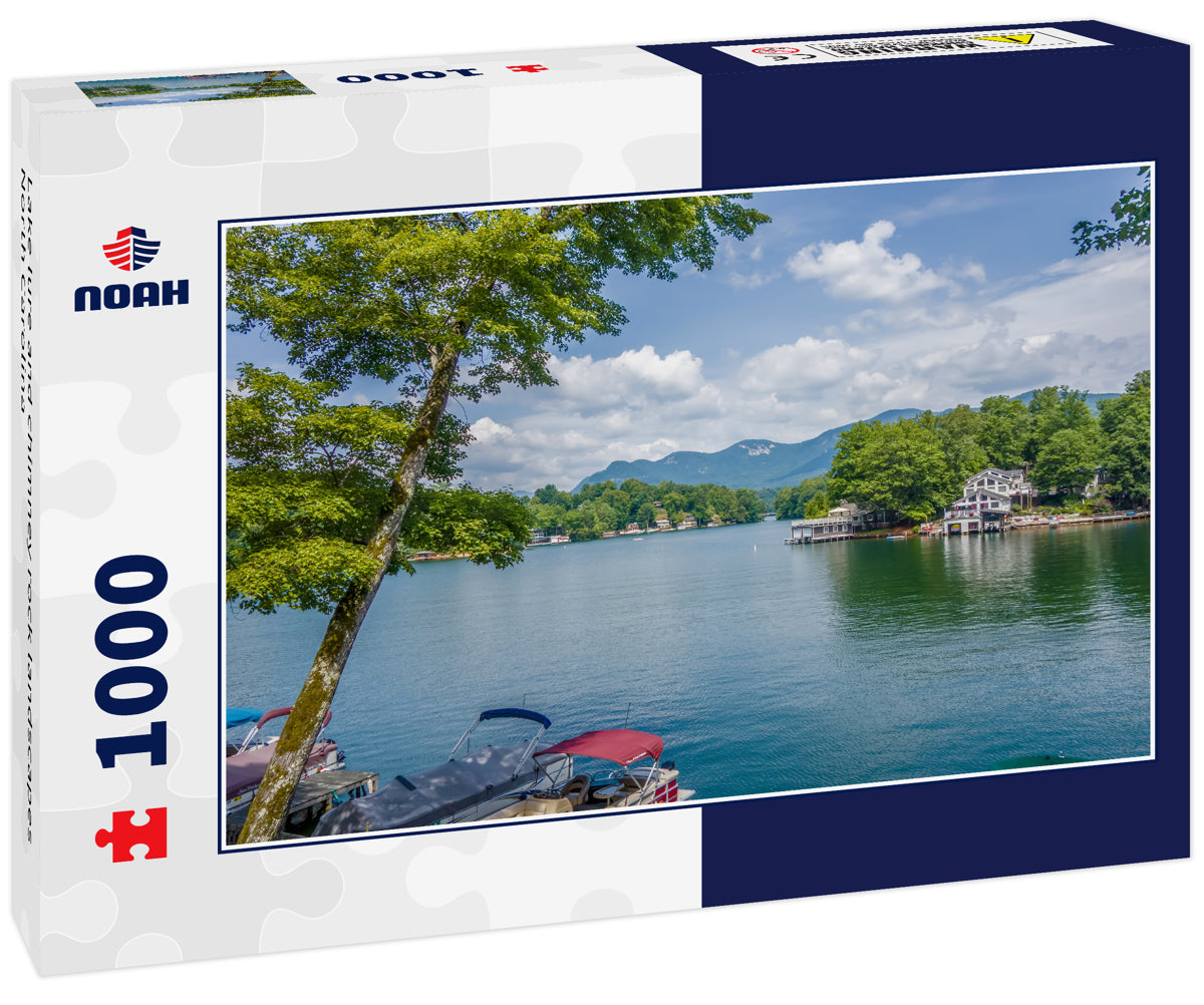 Lake lure and chimney rock landscapes North Carolina