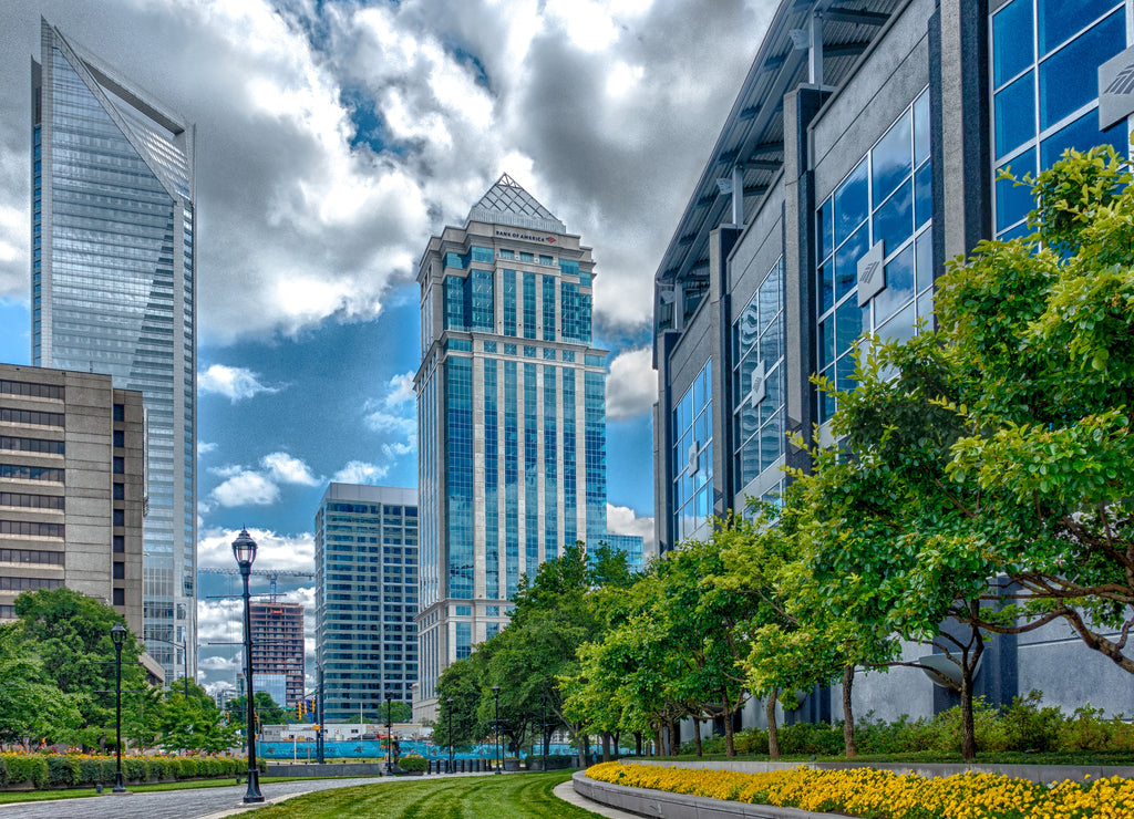 Downtown of Charlotte North Carolina skyline