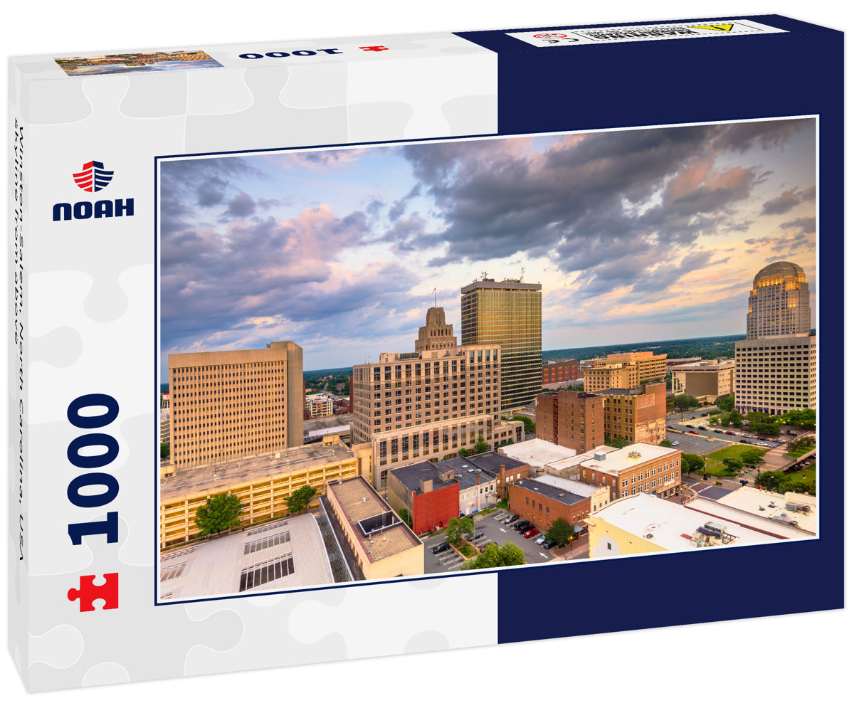 Winston-Salem, North Carolina, USA skyline from above