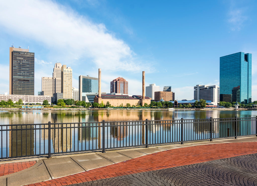 Toledo Ohio City Skyline