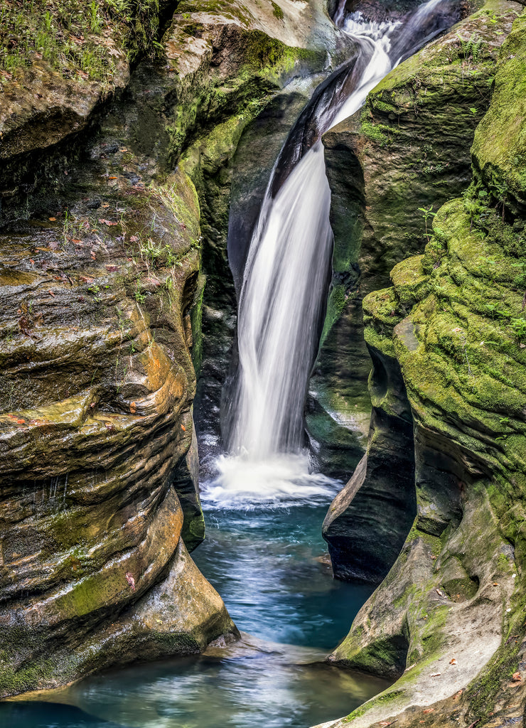Robinson Falls, aka Corkscrew Falls, at Boch Hollow - Hocking Hills, Ohio