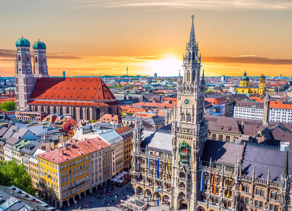 Munich at sunset