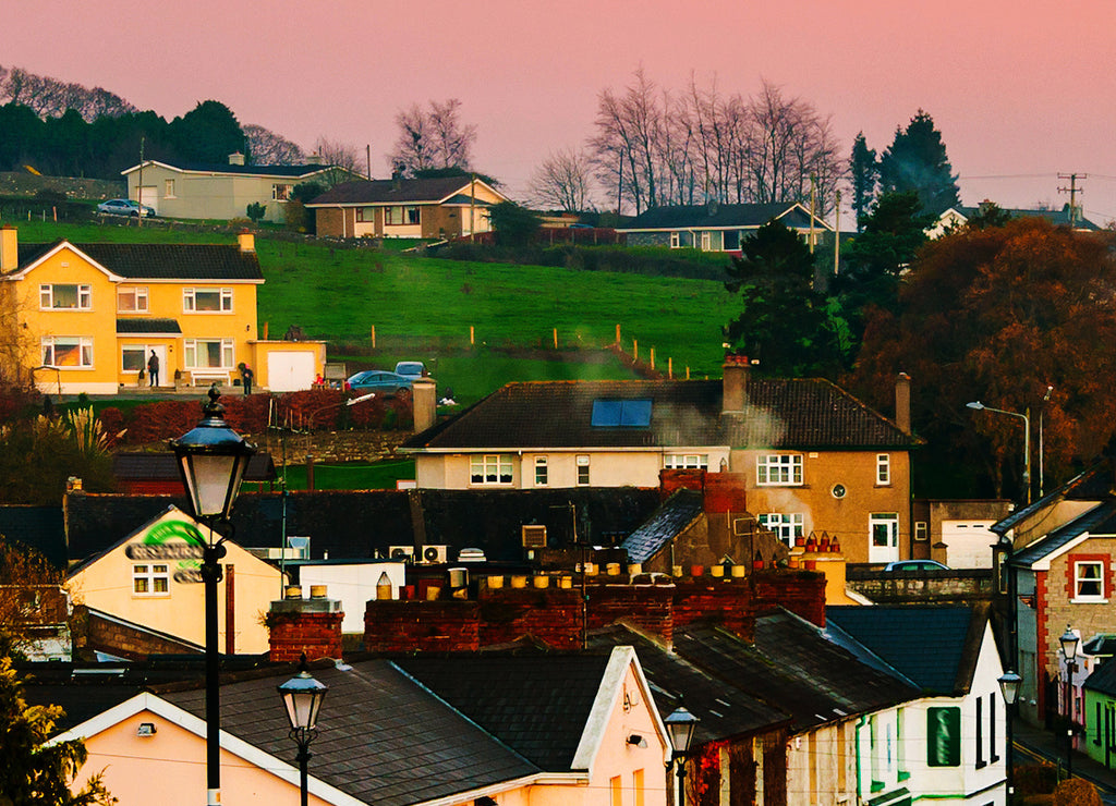 Cashel, Tipperary, Ireland, at sunset