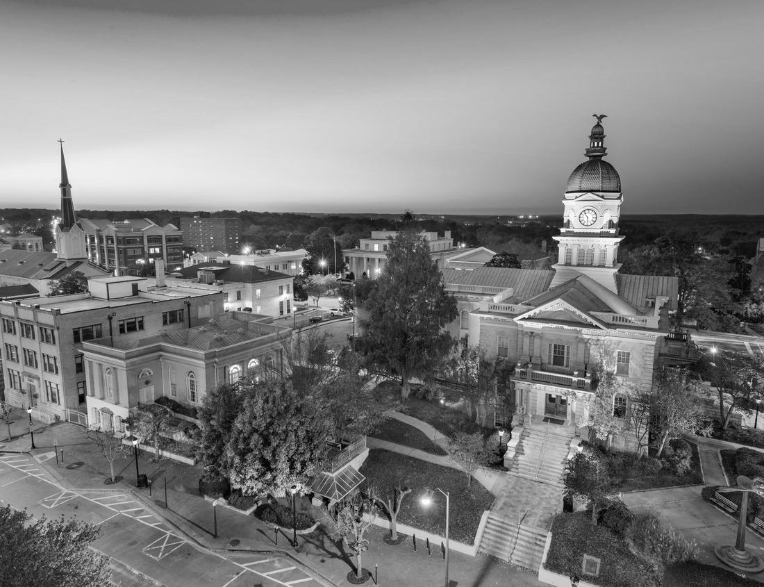 Noah Jigsaw Puzzle Downtown Raleigh North Carolina in black white 1000 pieces