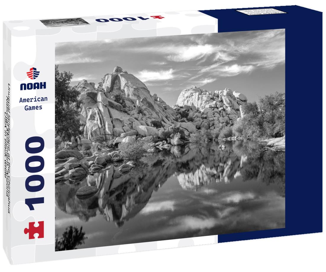 Unusual landscape at the Chiricahua National Monument, Arizona, USA 1000pc PuzzleBlack and White