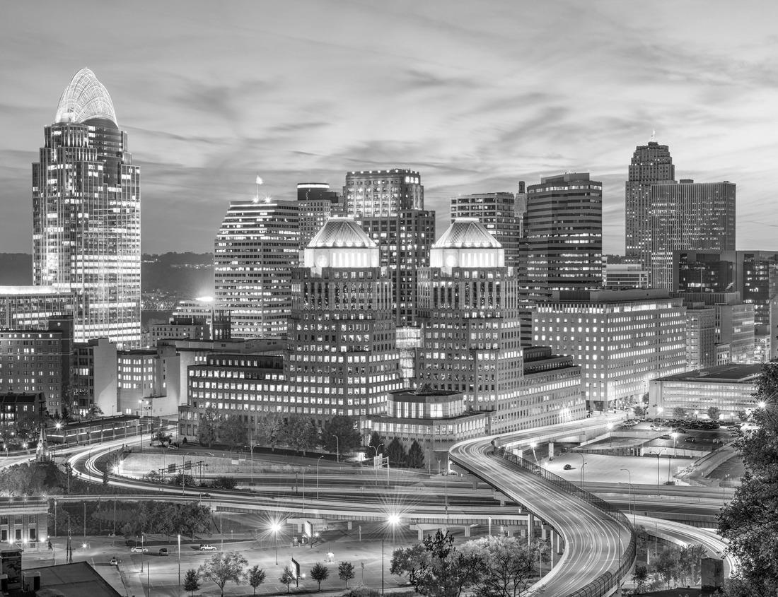 Noah Jigsaw Puzzle Santa Elena Canyon, Big Bend National Park in black white 1000 pieces