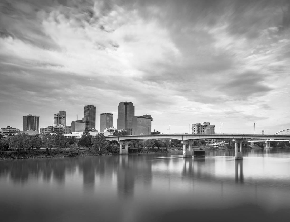 Noah Jigsaw Puzzle Boston Harbor and Financial District at twilight, Massachusetts in black white 1000 pieces