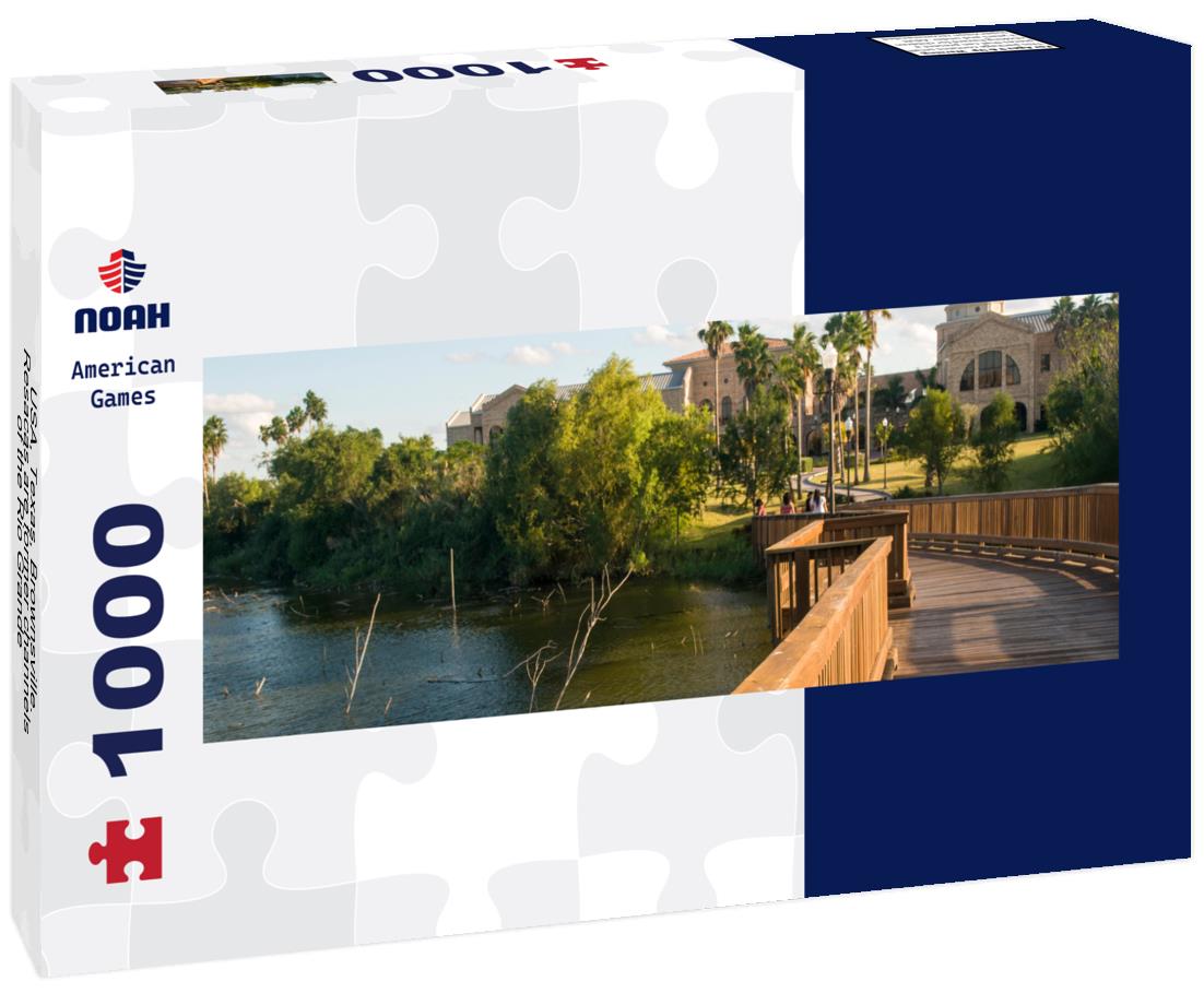 USA, Texas, Brownsville. Resacas are former channels of the Rio Grande 1000pc Panoramic Puzzle